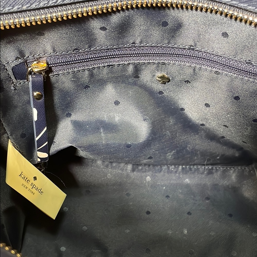 Kate Spade Cameron Street Blue Floral Satchel with Crossbody
Strap - Picture 12 of 16